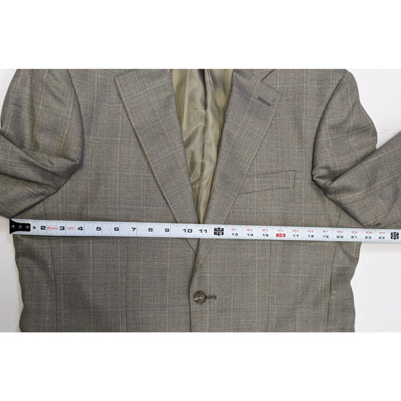 Pendleton Wool Blazer Men Size 40R Gray Windowpane Sports Coat Jacket - Picture 12 of 13